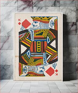 Πίνακας, King of Diamonds (red), from the Playing Cards series (N84) for Duke brand cigarettes