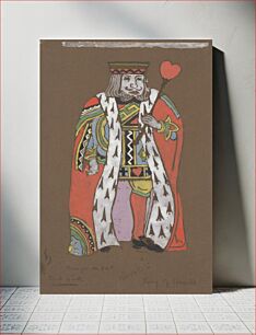 Πίνακας, King of Hearts (1915) Costume Design for Alice in Wonderland in high resolution by William Penhallow Henderson