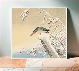 Πίνακας, Kingfisher in the snow (1925 - 1936) by Ohara Koson (1877-1945)