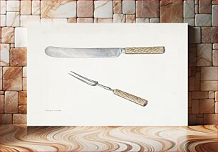 Πίνακας, Knife and Fork (ca. 1939) by Stanley Mazur