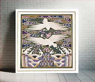 Πίνακας, Korean Hyompae (19th century) vintage silk thread embroidery