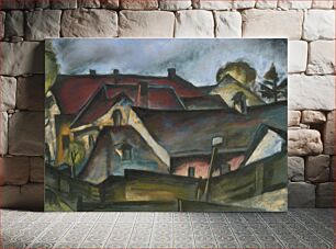 Πίνακας, Košice roofs by Konštantín Bauer