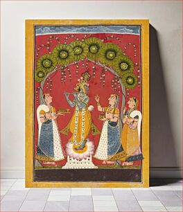 Πίνακας, Krishna fluting, folio from a Dasavatar series