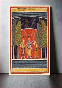 Πίνακας, Krishna Making Kubja Beautiful, Folio from a Bhagavata Purana (Ancient Stories of the Lord)