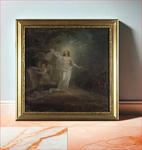 Πίνακας, Kristuksen ylösnousemus, alttaritaululuonnos, by Robert Wilhelm Ekman