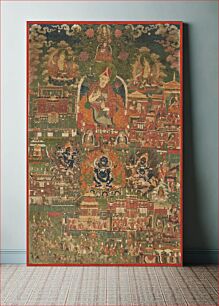 Πίνακας, Kunga Tashi and Incidents from His Life (Abbot of Sakya Monastery, 1688-1711)