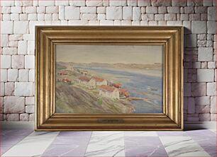Πίνακας, Kyrkesund, landscape from sweden's west coast, 1909, Karl Nordström