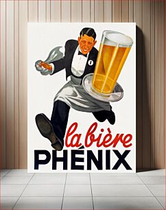 Πίνακας, La bière Phénix, Phoenix beer, European Beer Museum - beer advertising poster (2012) chromolithograph by AlfvanBeem