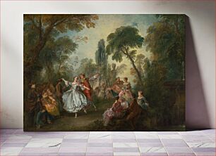 Πίνακας, La Camargo Dancing (ca. 1730) by Nicolas Lancret
