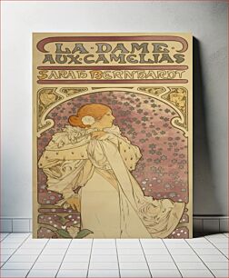 Πίνακας, La dame aux camelias--Sarah Bernhardt Theatre de la Renaissance/ / Mucha