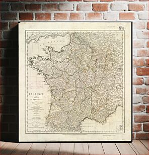 Πίνακας, La France divisée en provinces et en généralités : dont le plan est celui de l'ancienne Gaule