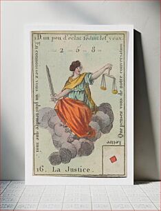 Πίνακας, La Justice from Playing Cards (for Quartets) 'Costumes des Peuples Étrangers'