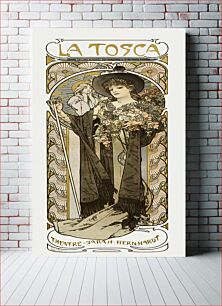 Πίνακας, La Tosca, Sarah Bernhardt by Alphonse Maria Mucha (1869–1939)