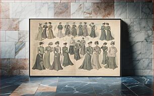 Πίνακας, Ladies tailor-made costumes, ladies tailor edition, spring & summer 1901