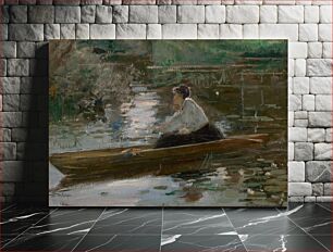 Πίνακας, Lady in a boat, Josef Schusser