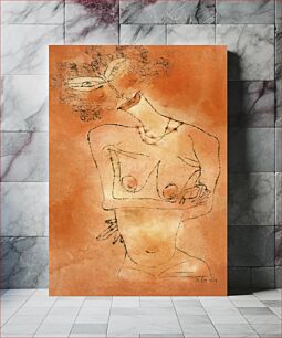 Πίνακας, Lady Inclining Her Head (1919) by Paul Klee