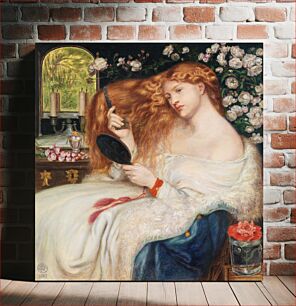 Πίνακας, Lady Lilith (1867), vintage woman painting by Dante Gabriel Rossetti and Henry Treffry Dunn
