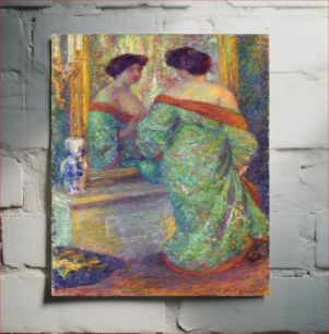 Πίνακας, (Lady Reflected in Mirror) by Carl Newman