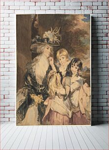 Πίνακας, Lady Smith and Her Children by Simon Jacques Rochard