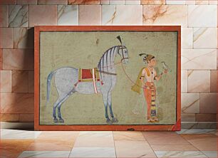 Πίνακας, Lady with Falcon Leading a Horse