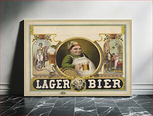 Πίνακας, Lager bier / J.Z.(?) Wood ; Mensing & Stecher, lithographers