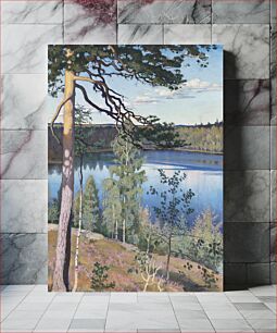 Πίνακας, Lake in the wilderness, 1895, Väinö Blomstedt