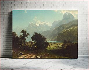 Πίνακας, Lake Lucerne (1858) by Albert Bierstadt