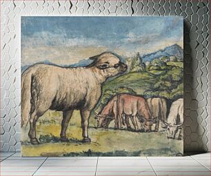Πίνακας, Lamb and Oxen in a Pastoral Landscape