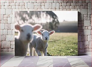 Πίνακας, Lambs on a Pasture Αρνιά σε λιβάδι