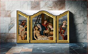 Πίνακας, Lamentation triptych., Pieter Coecke Van Aelst Senior