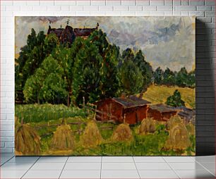 Πίνακας, Landscape from padasjoki, 1917, by Alfred William Finch