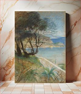 Πίνακας, Landscape from the mediterranean, 1886 - 1891, by Albert Edelfelt