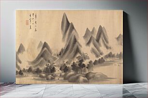 Πίνακας, Landscape in the Style of Mi Fu