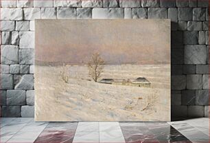 Πίνακας, Landscape in winter by László Mednyánszky