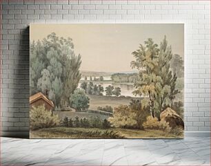 Πίνακας, Landscape near träskända manor, 1850, Magnus von Wright