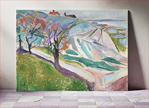 Πίνακας, Landscape of Kragerø (1912) by Edvard Munch