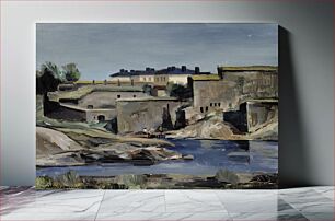 Πίνακας, Landscape of suomenlinna, 1933, by Juho Salminen