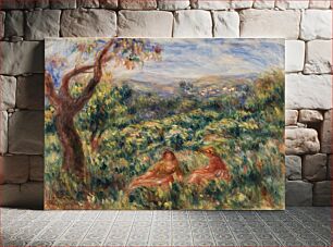 Πίνακας, Landscape (Paysage) (1916) by Pierre-Auguste Renoir