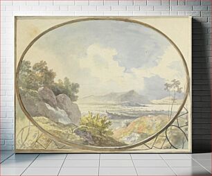 Πίνακας, Landscape Set in an Oval (Mountain Landscape Through an Oval Window)