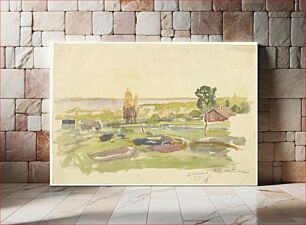Πίνακας, Landscape study from bomarsund, 1895, Victor Westerholm