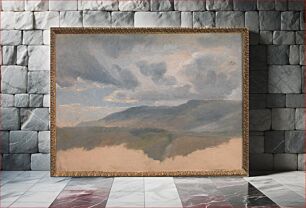 Πίνακας, Landscape Study with Clouds by Emile Loubon