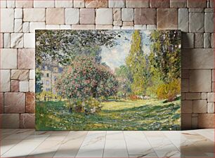 Πίνακας, Landscape: The Parc Monceau (1876) by Claude Monet