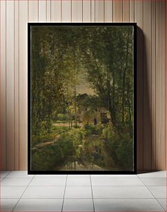 Πίνακας, Landscape with a Sunlit Stream