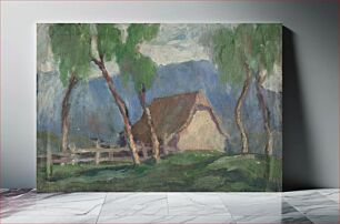 Πίνακας, Landscape with birches by Zolo Palugyay
