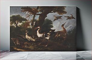 Πίνακας, Landscape with Birds by Angelo Maria Crivelli