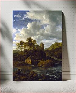 Πίνακας, Landscape with castle and watermill