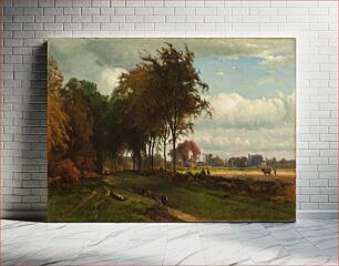 Πίνακας, Landscape with Cattle by George Inness
