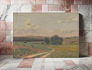 Πίνακας, Landscape with dirt road by Ferdinand Katona
