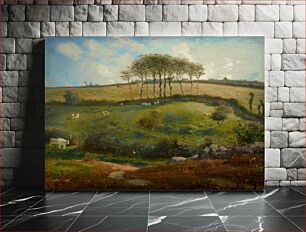 Πίνακας, Landscape with figures and cattle
