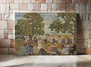 Πίνακας, Landscape with Figures by Maurice Brazil Prendergast